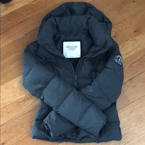 Abercrombie and Fitch navy puffer